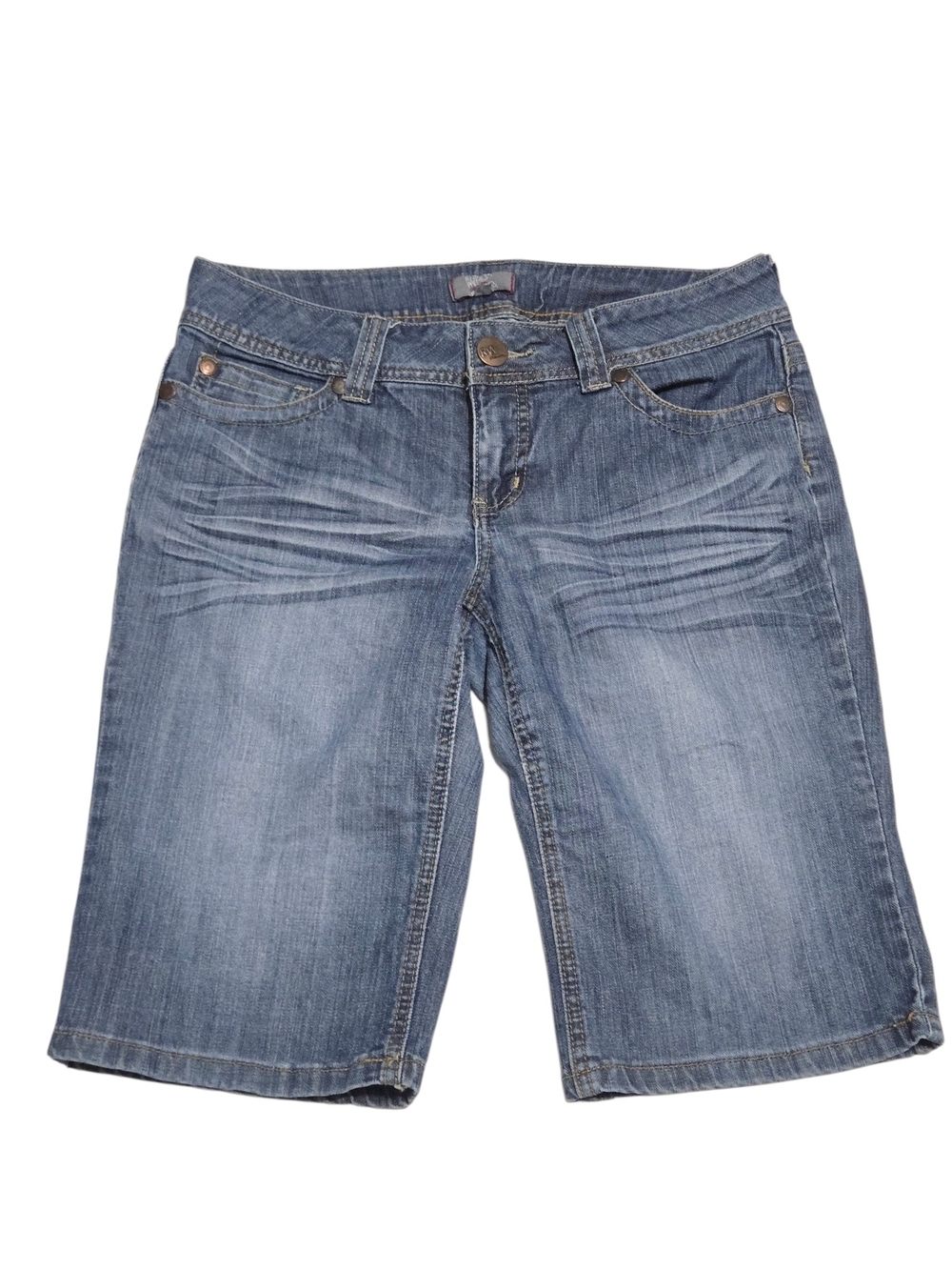 RW&CO Classic Mid-Blue Denim Bermuda Shorts WOMEN SIZE US 29